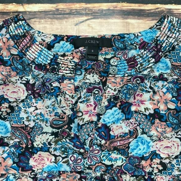 RELISTED J. Crew Floral Ruffle Blouse - Picture 5 of 8
